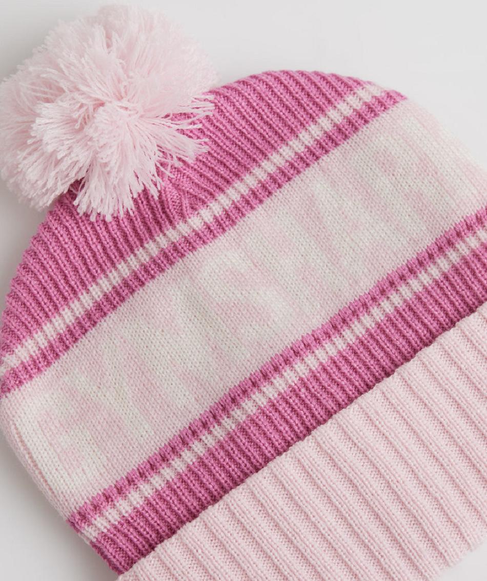 Gymshark Pom Beanie Accessories Šeširi Roze Roze Bijele | HR 2086KOR